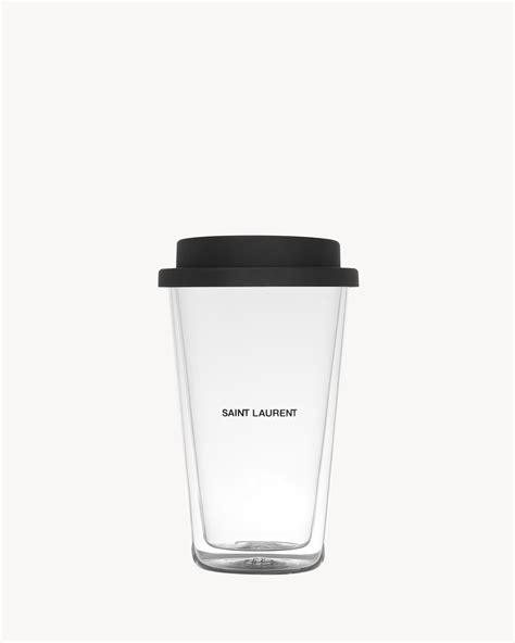 ysl glass coffee mug|saint laurent coffee mug.